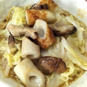 白菜・ちくわ・椎茸入り☆みそラーメン